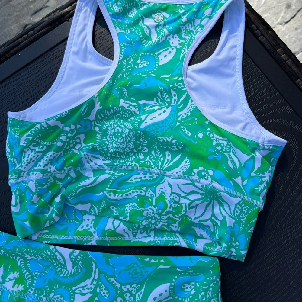 Lilly Pulitzer Luxletic Floral Sports Bra and Skort - Picture 5 of 7